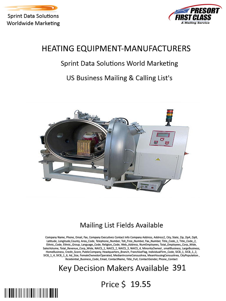 HEATING EQUIPMENT-MANUFACTURERS