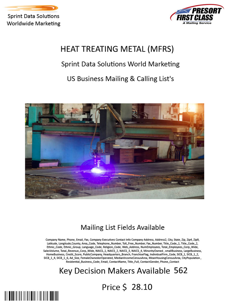 HEAT TREATING METAL (MFRS)