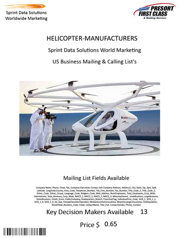 HELICOPTER-MANUFACTURERS