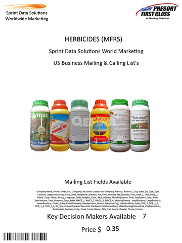 HERBICIDES (MFRS)