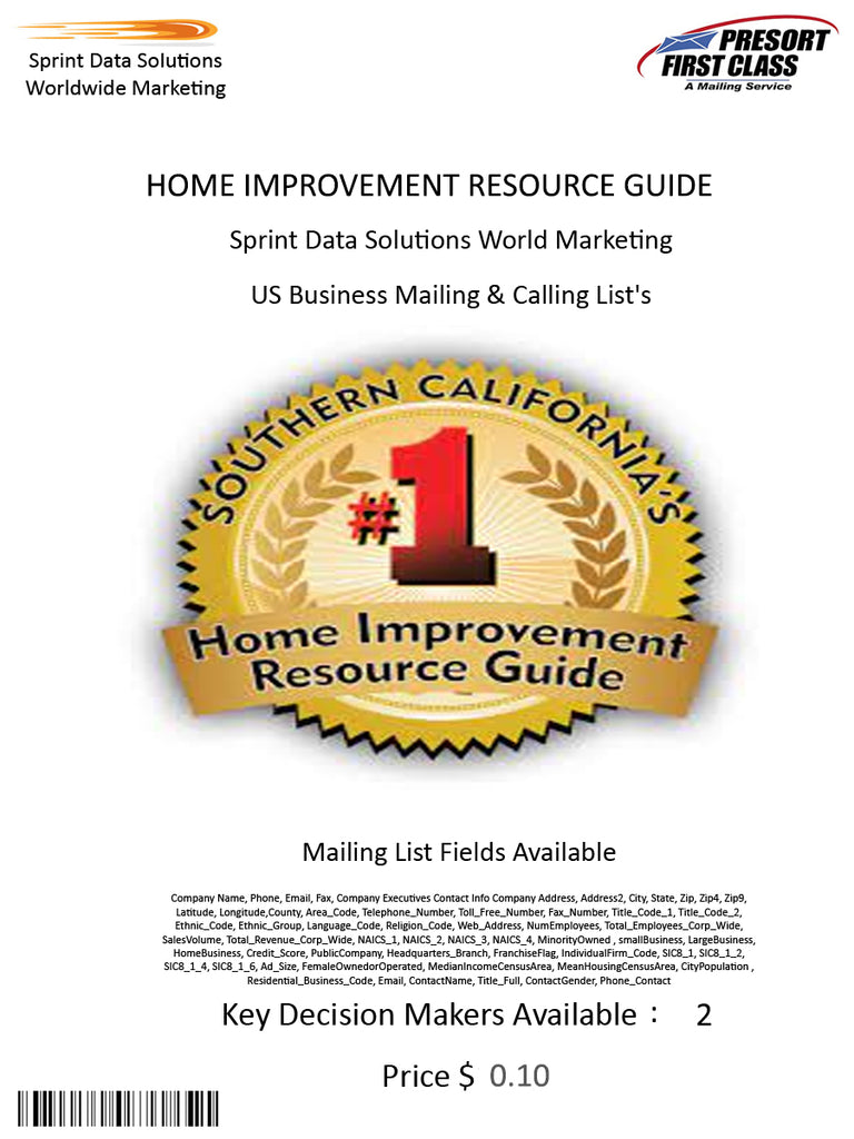 HOME IMPROVEMENT RESOURCE GUIDE