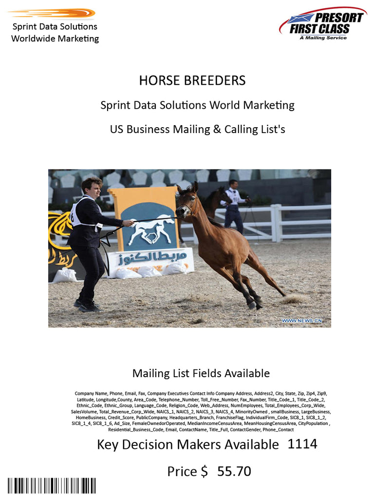 HORSE BREEDERS