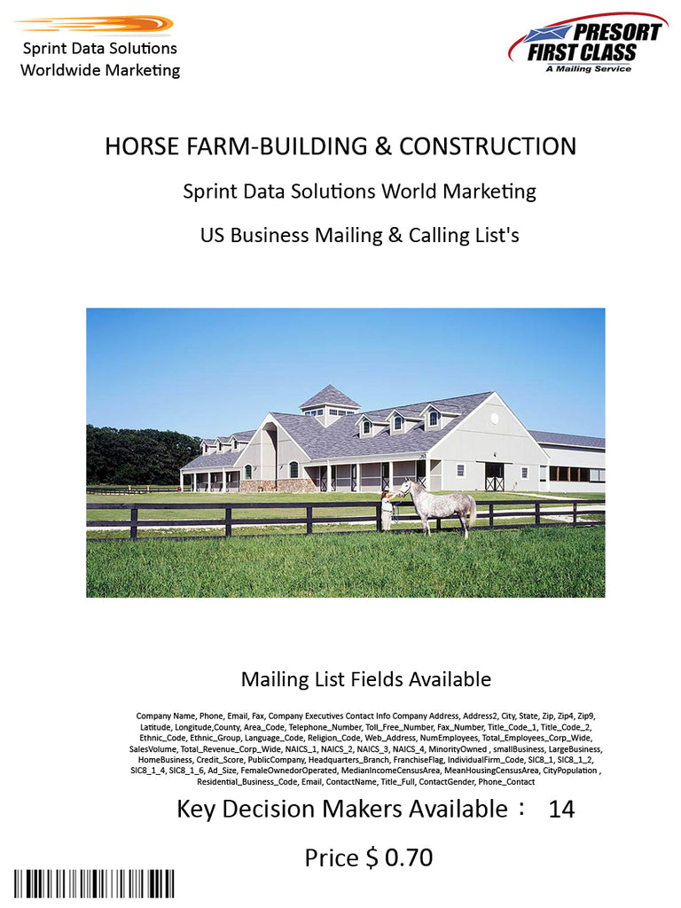 HORSE FARM-BUILDING & CONSTRUCTION