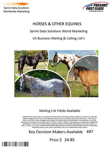 HORSES & OTHER EQUINES