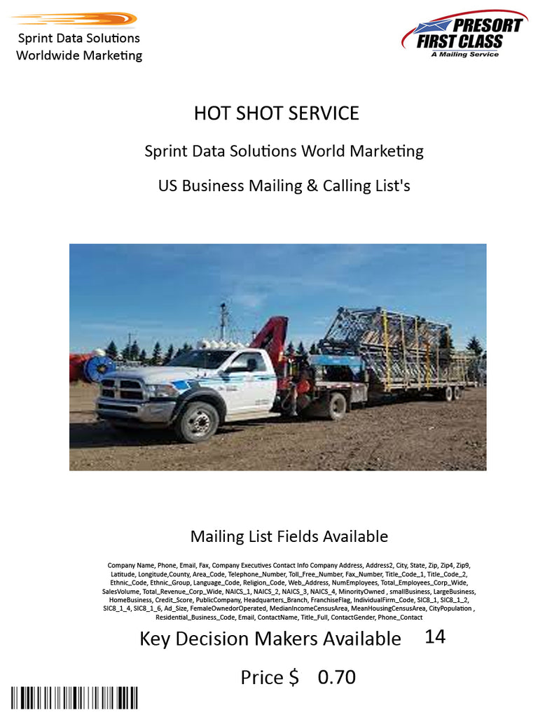 HOT SHOT SERVICE