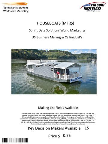 HOUSEBOATS (MFRS)