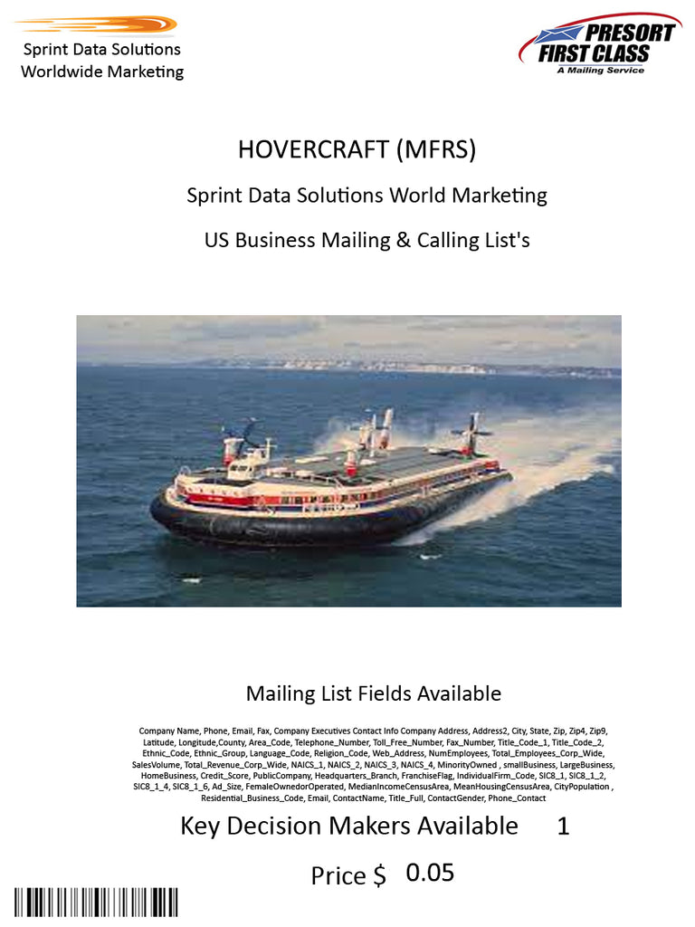 HOVERCRAFT (MFRS)