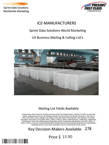 ICE-MANUFACTURERS