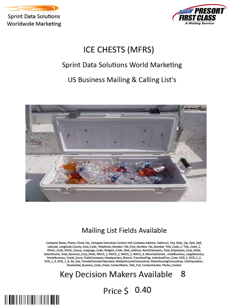 ICE CHESTS (MFRS)