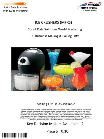 ICE CRUSHERS (MFRS)