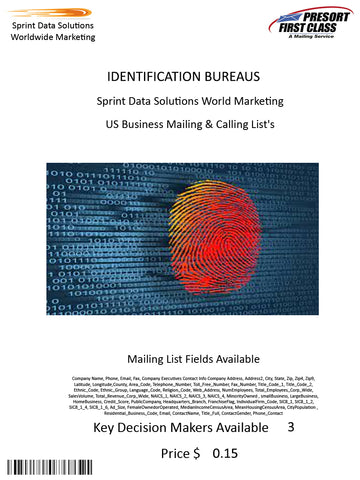 IDENTIFICATION BUREAUS