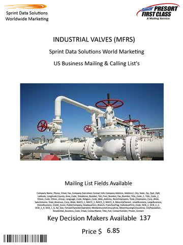 INDUSTRIAL VALVES (MFRS)