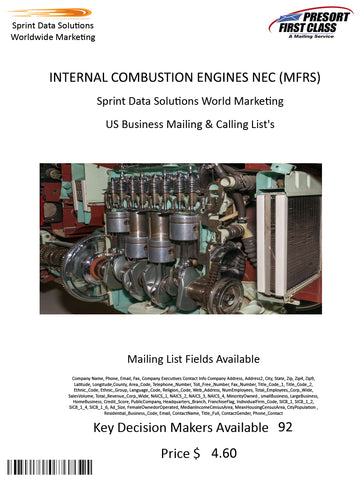 INTERNAL COMBUSTION ENGINES NEC (MFRS)