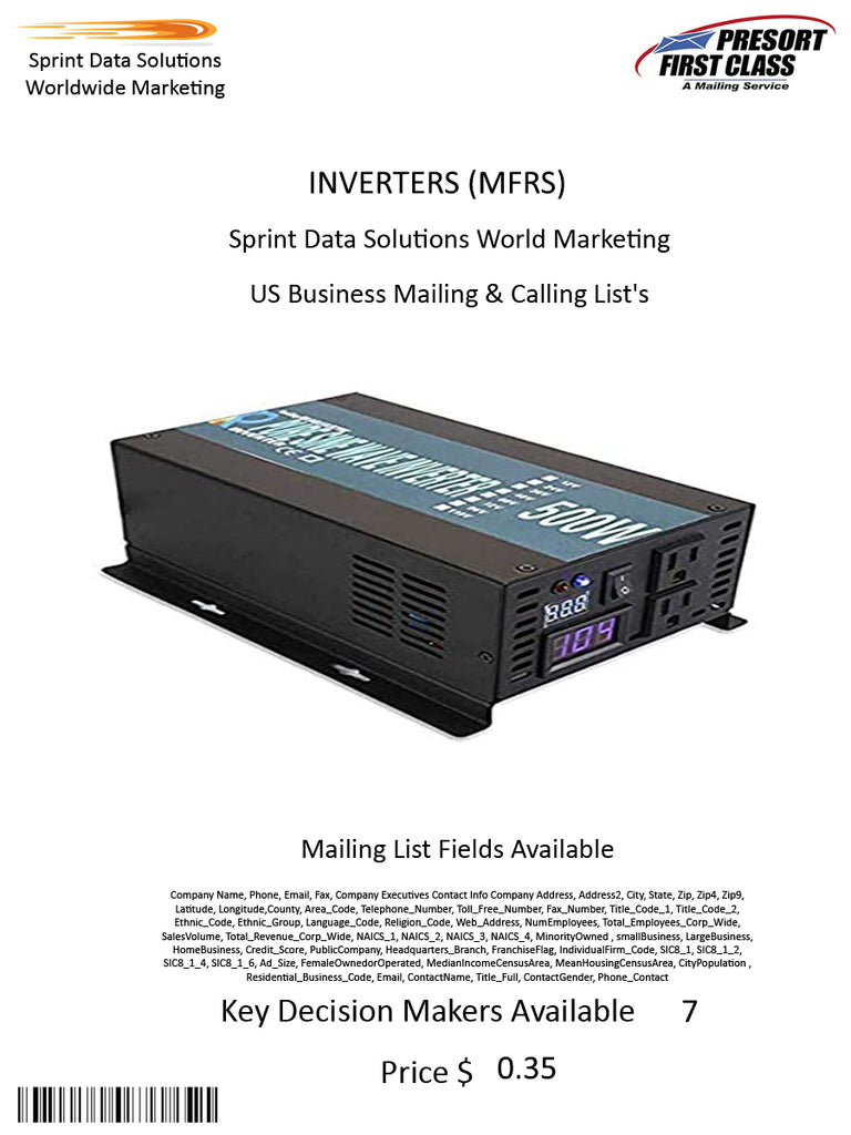 INVERTERS (MFRS)