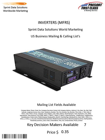 INVERTERS (MFRS)