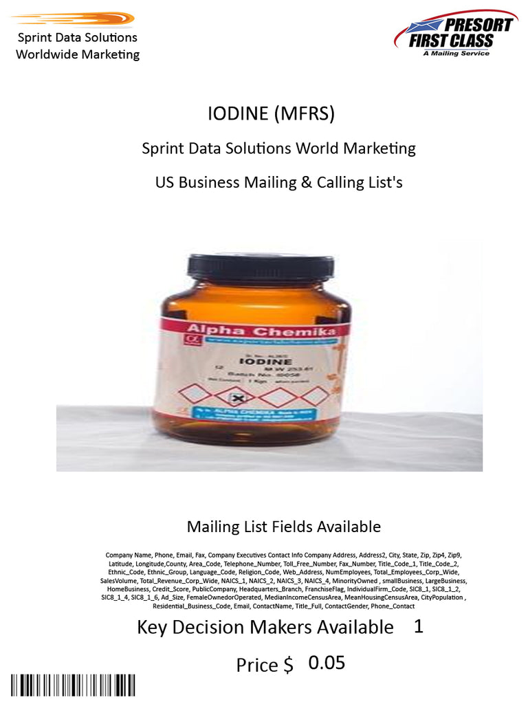 IODINE (MFRS)