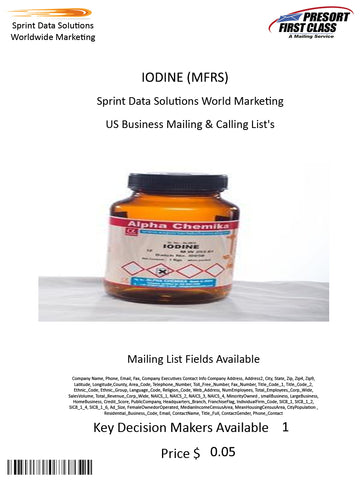 IODINE (MFRS)