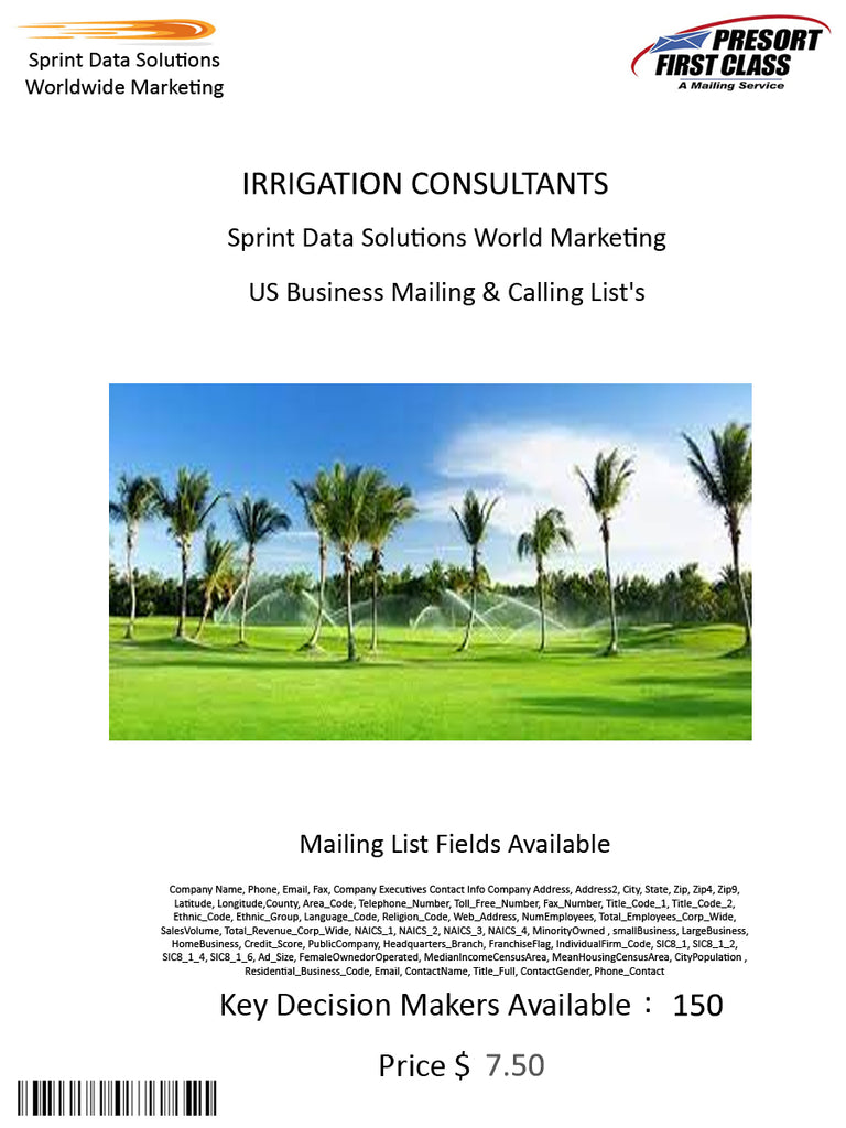 IRRIGATION CONSULTANTS