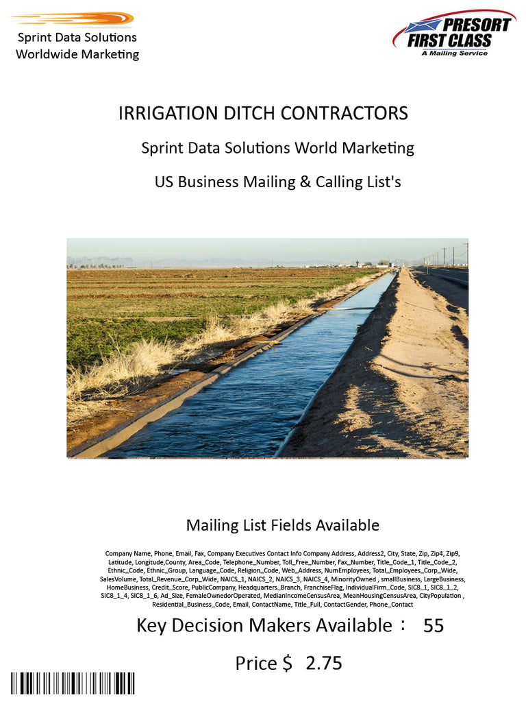 IRRIGATION DITCH CONTRACTORS