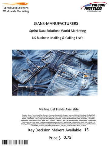 JEANS-MANUFACTURERS