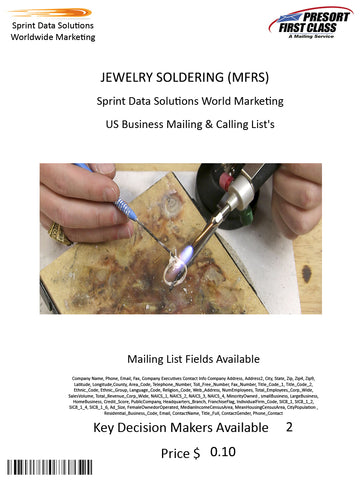 JEWELRY SOLDERING (MFRS)