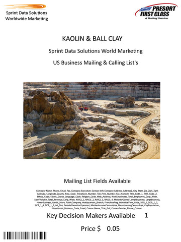 KAOLIN & BALL CLAY