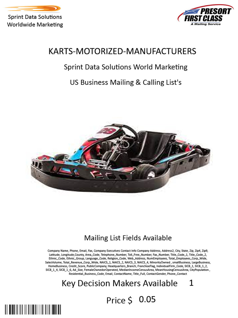 KARTS-MOTORIZED-MANUFACTURERS