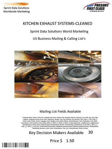 KITCHEN EXHAUST SYSTEMS-CLEANED