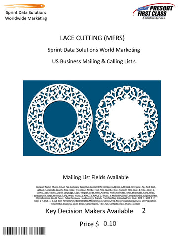 LACE CUTTING (MFRS)