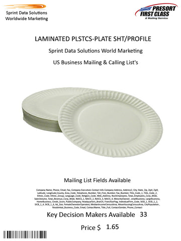 LAMINATED PLSTCS-PLATE SHT/PROFILE