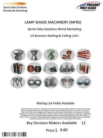 LAMP SHADE MACHINERY (MFRS)