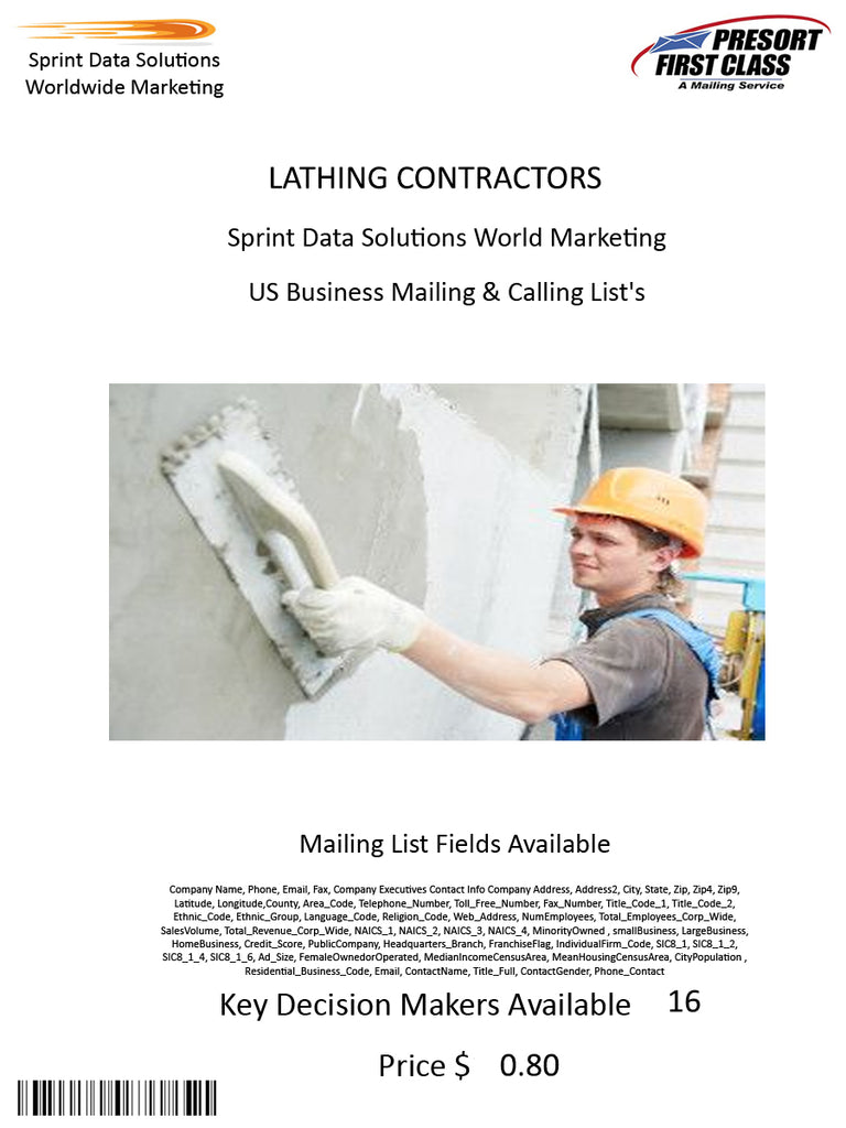 LATHING CONTRACTORS