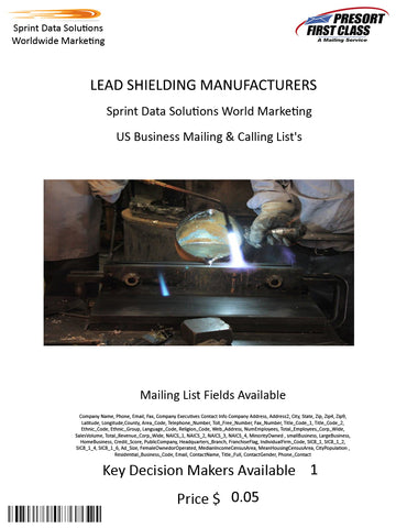 LEAD SHIELDING MANUFACTURERS