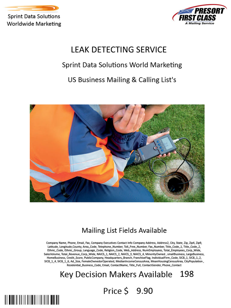 LEAK DETECTING SERVICE