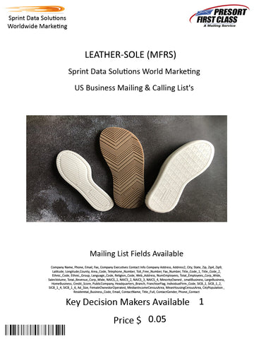 LEATHER-SOLE (MFRS)