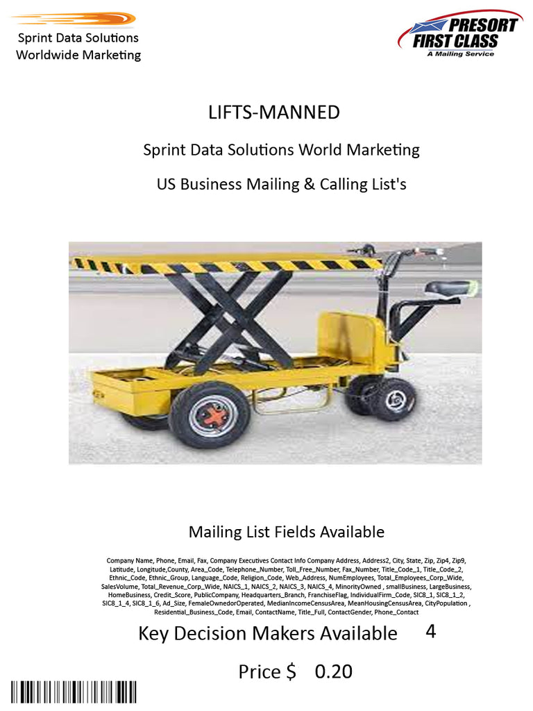 LIFTS-MANNED