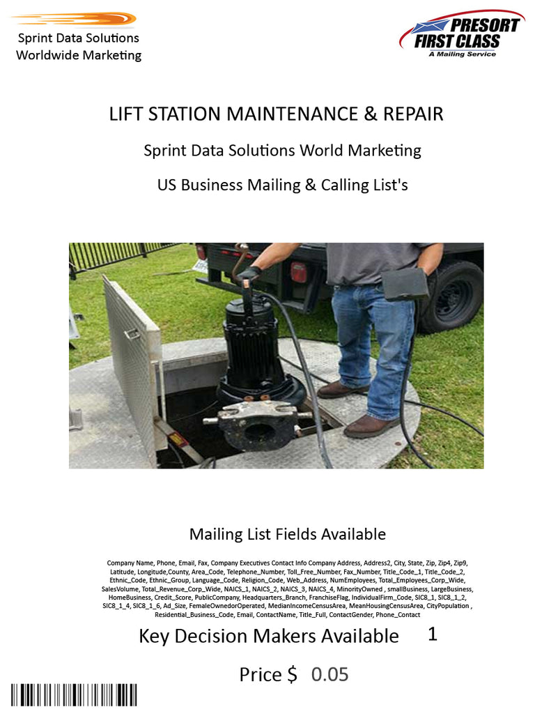 LIFT STATION MAINTENANCE & REPAIR