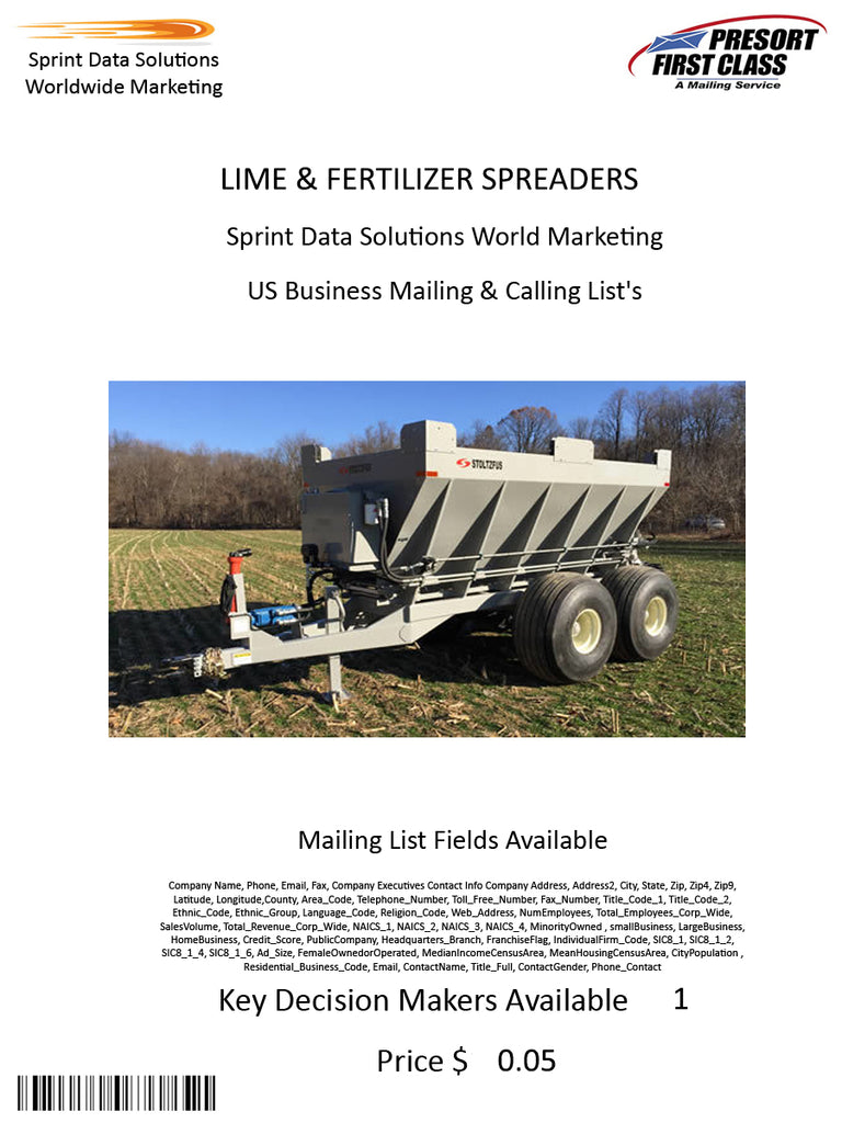 LIME & FERTILIZER SPREADERS