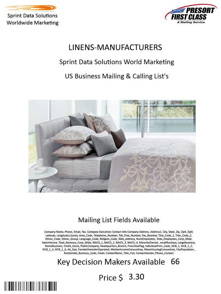 LINENS-MANUFACTURERS