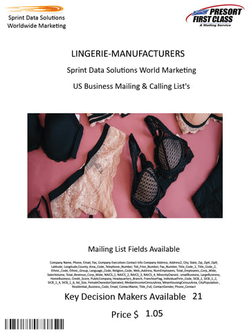 LINGERIE-MANUFACTURERS