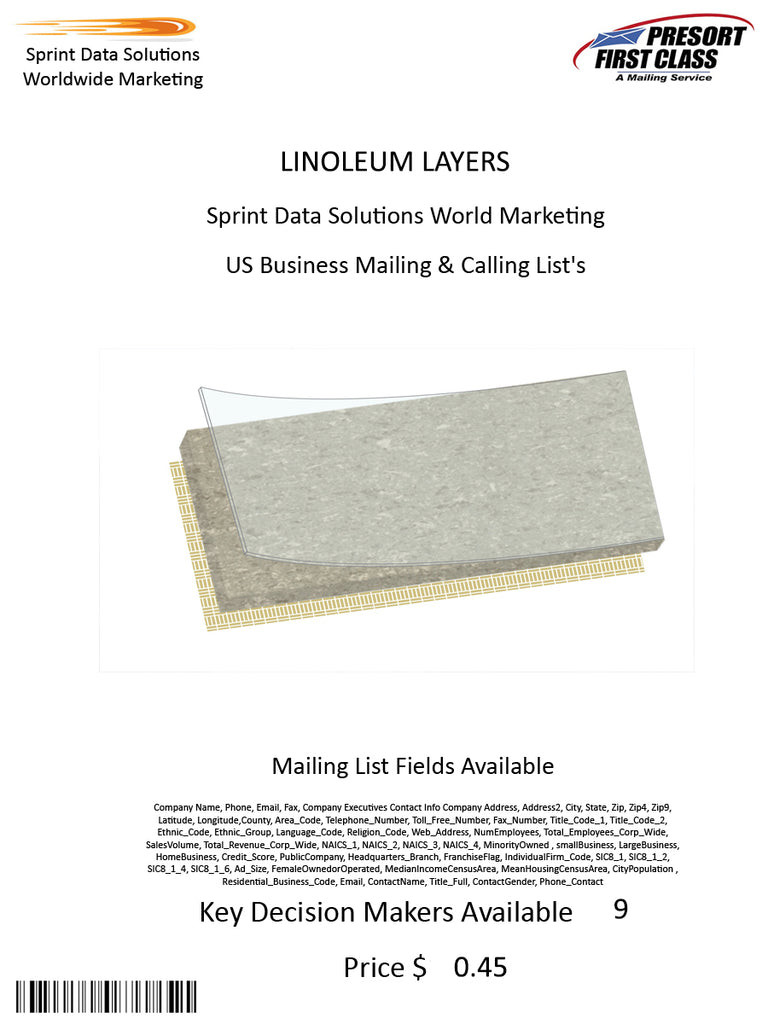 LINOLEUM LAYERS