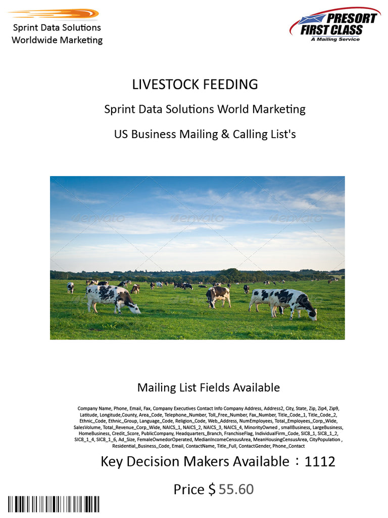 LIVESTOCK FEEDING