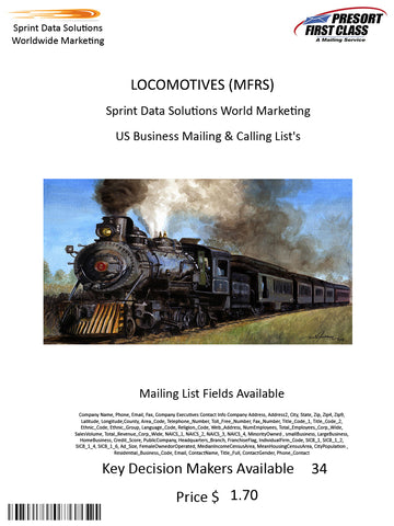 LOCOMOTIVES (MFRS)