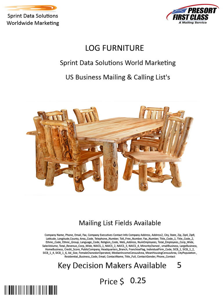 LOG FURNITURE