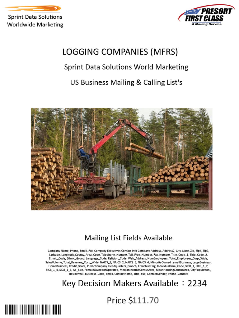 LOGGING COMPANIES (MFRS)