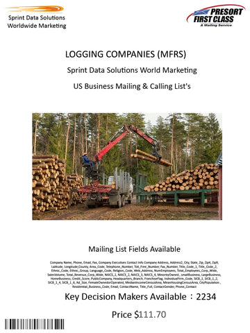 LOGGING COMPANIES (MFRS)