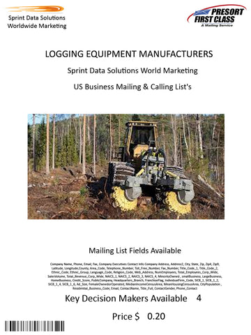 LOGGING EQUIPMENT MANUFACTURERS