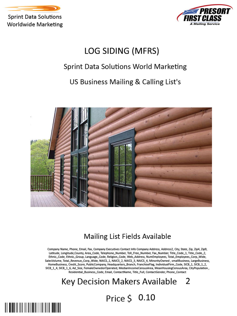 LOG SIDING (MFRS)