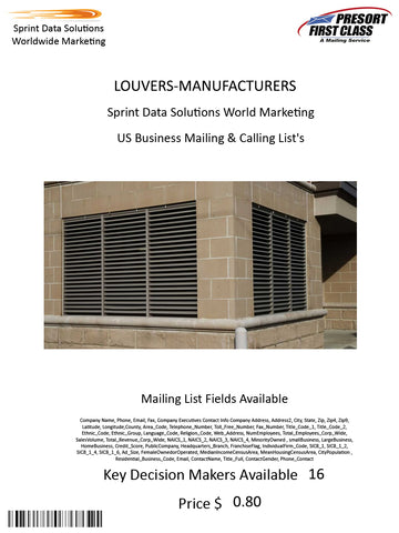 LOUVERS-MANUFACTURERS