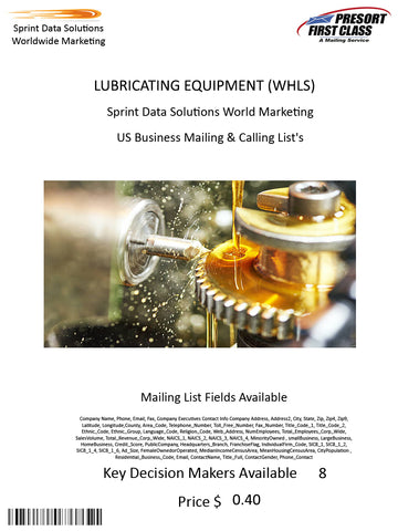 LUBRICATING EQUIPMENT (WHLS)